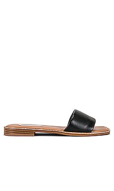 Steve Madden Sandra Sandali Donna In Pelle Rosa Con Punta Quadrata E Tacco Piatto - Taglia 39 EU