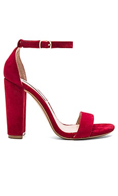 Steve Madden Carrson Heel in Dark Red Suede | REVOLVE