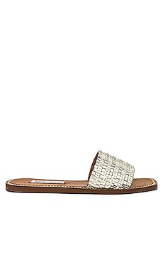 

Сандалии nira - Steve Madden, Металлический серебряный, Плоская подошва