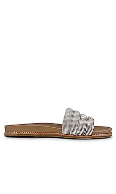 

Сандалии drips-r - Steve Madden, Металлический серебряный, Плоская подошва