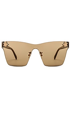 

Солнцезащитные очки star square shield - Stella McCartney, Коричневый, Солнцезащитные очки
