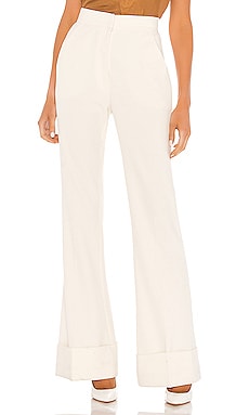 Smythe Cuffed Trouser in Chalk | REVOLVE