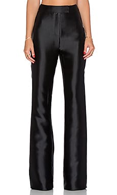 AFRM Heston Faux Leather Pant in Black
