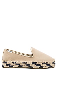 Soludos Platform Smoking Slipper in Papyrus | REVOLVE