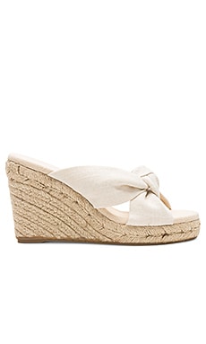 Soludos Knotted Wedge (90MM) in Blush | REVOLVE