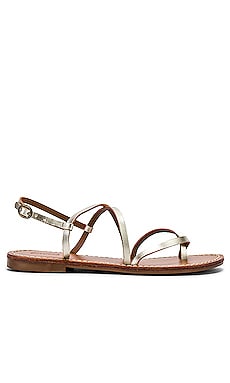 Soludos Zoe Strappy Sandal in Platinum REVOLVE