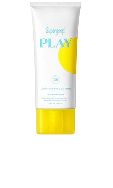 PLAY 100% Mineral Lotion SPF 30 with Green Algae 3.4 fl. oz. Supergoop! $36 NEW