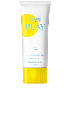 PLAY 100% Mineral Lotion SPF 50 with Green Algae 3.4 fl. oz. Supergoop! $36 NEW