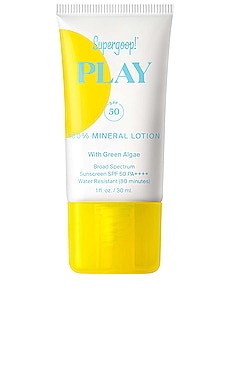PLAY 100% MINERAL LOTION SPF 50 WITH GREEN ALGAE ミネラルローションSPF50 Supergoop!