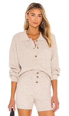 Amanda Oversized Knit Polo Song of Style $175 BEST SELLER