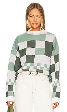 Fausta Check Jacquard Sweater Song of Style