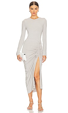 ALIX NYC - Pearson Ribbed-jersey Midi Dress - Black