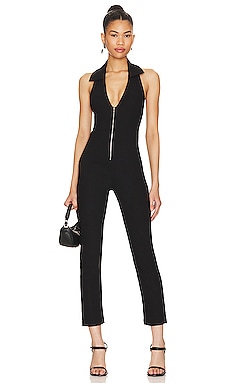 WeWoreWhat Henley Flare Jumpsuit in Black