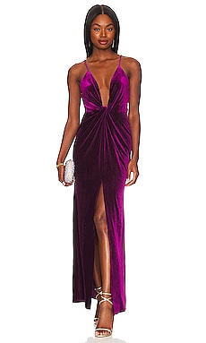 Product image of superdown Aurora Deep V Maxi Dress. Click to view full details