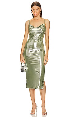 Camila Coelho Reyna Maxi Dress in Lime Green