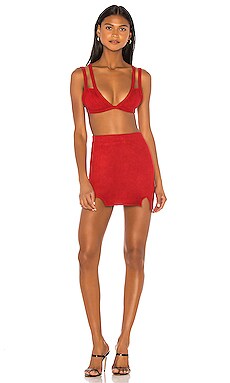 

Комплект из искусственной замши wren - superdown, Красный, Мини