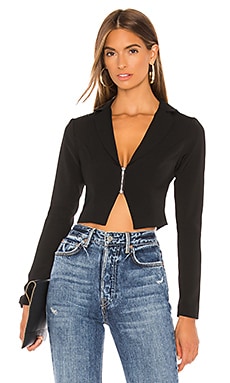 superdown Sammi Crop Blazer in Black | REVOLVE