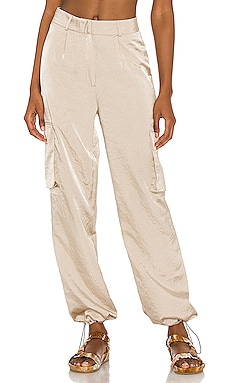 SPANX Ponte Button Front Wide Leg Pant in Toffee