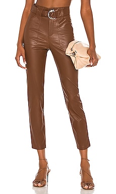 Faux Leather 7/8 Trouser