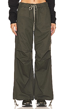 Black Leather Baggy Cargo Trousers – SPRWMN