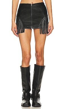 Riley Faux Leather Skirt superdown