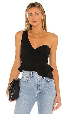 Product image of superdown Karlie One Shoulder Top. Click to view full details