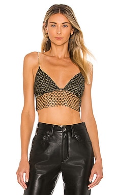 Bronx and Banco Capri Sequin Bralette in Nude