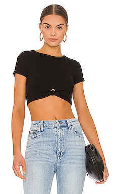 Product image of superdown Laia Cropped Tee. Click to view full details