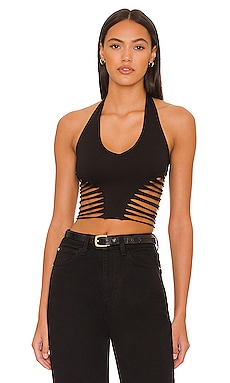 Black Criss Cross Halter Crop Top – STYLED BY ALX COUTURE