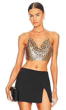 Product image of superdown Cherie Drape Chain Top. Click to view full details