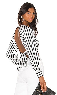 

Топ с открытой спиной davina - superdown, Black & white, Блузки