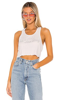

Укороченная футболка с металликом bebe - superdown, Белый, Укороченные