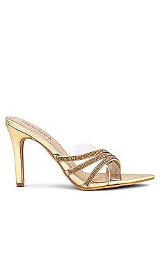 superdown Lynn Heel in Gold | REVOLVE