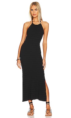Product image of SPELL Sunray Knit Maxi Halter Dress. Click to view full details