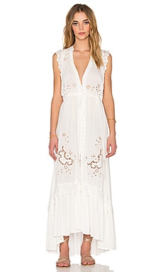 SPELL Isla Bonita Duster Dress in White | REVOLVE