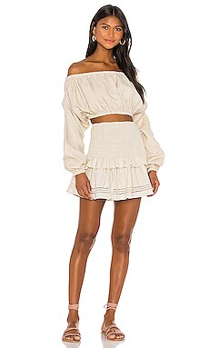 Lola Ruched Mini Skirt Spell & The Gypsy Collective $77
