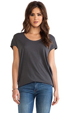 Splendid Top Splendid Vintage Whisper Drape Top in Lead | REVOLVE