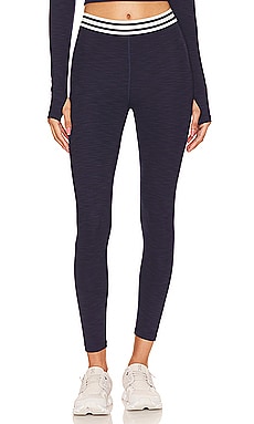 Beyond Yoga Lux High Waisted Midi Legging in Navy Camo