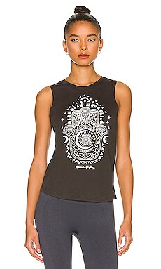 Spiritual Gangster Muscle Tank in Vintage Black