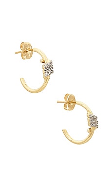 Twinkling Twine Pave Hoop Earrings STONE AND STRAND