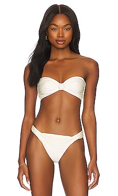 Shani Shemer Heidi Bikini Top in Cream