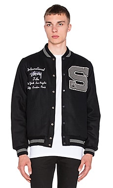 STUSSYステューシーSTUSSY Big S letterman jacket