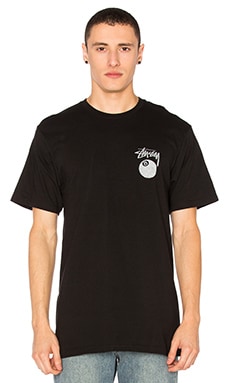 Stussy 8 Ball Stamp Tee in Black | REVOLVE