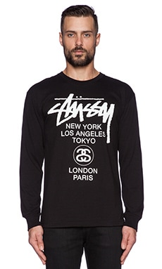 Tee shirt discount manche longue stussy