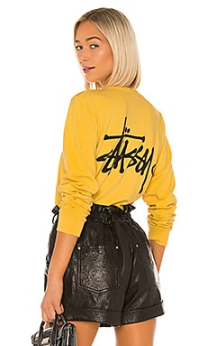 

Лонгслив - Stussy, Горчичный, Футболки с рисунком