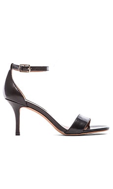 Steven Vienna Heel in Black Leather | REVOLVE