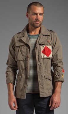 Scotch & Soda Military Jacket in Green for Men