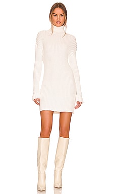 Stitches & Stripes Crista Ribbed Mini Dress in White | REVOLVE