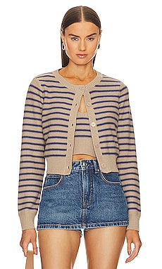 Stitches & Stripes Aubrey Cropped Cardigan in Oat Combo Stitches & Stripes $88 