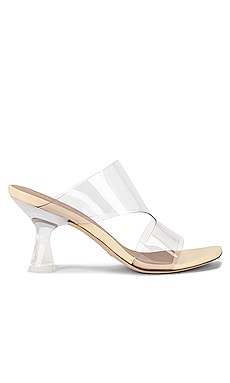 Product image of Stuart Weitzman Tia 75 Lucite Sandal. Click to view full details